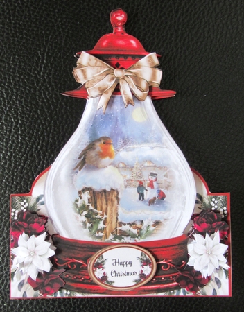 Robin Christmas Lantern 05 Shaped Mini Page Kit by Davina Rundle