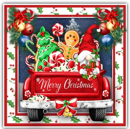 7x7 Mini Kit, Gnomes Christmas Shopping by Davina Rundle