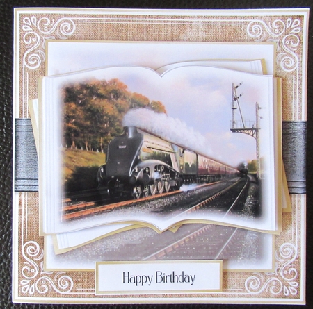 The Steam Train Open Book Bumper set 2 by Davina Rundle