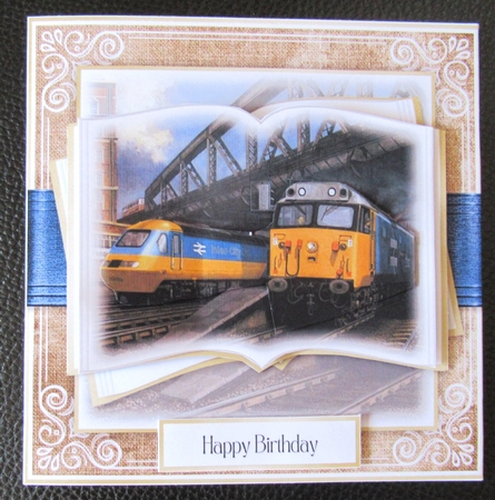 The Train Open Book Bumper Set 2 by Davina Rundle