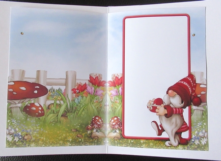 Valentines Day Gnome Choc Box Insert by Davina Rundle
