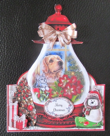 Cute Christmas Lantern 02 Shaped Mini Page Kit  by Davina Rundle