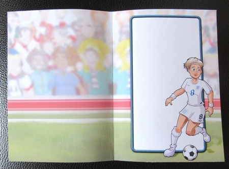 Womens Football Dudess White Strip Insert by Davina Rundle