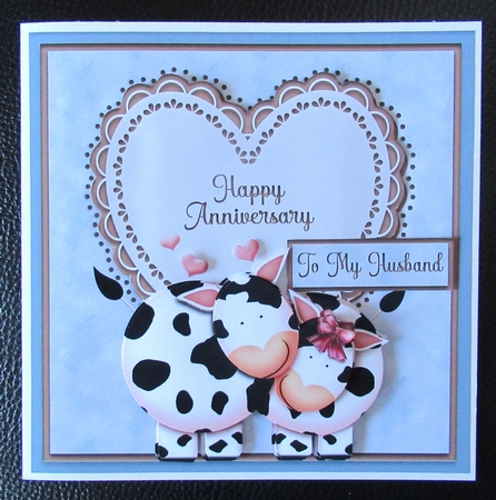 Cute Cows 02 Anniversary Mini Kit by Davina Rundle