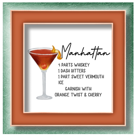 Cocktail Recipes - Manhattan by Davina Rundle