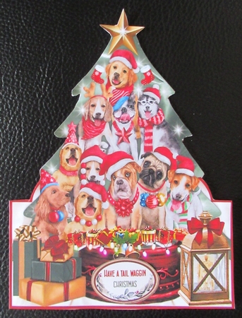 A Pawfect Christmas Tree Shaped Mini Page Kit by Davina Rundle