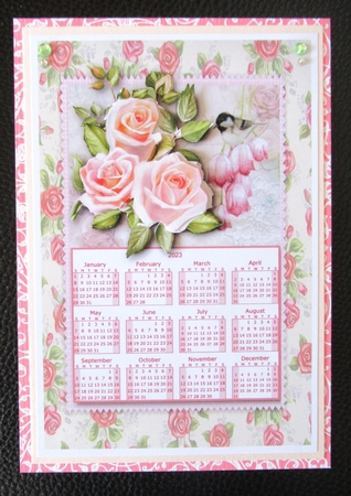 Pink Roses- Calendar 2023 by Davina Rundle