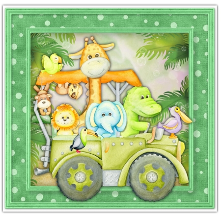 8x8 Mini Kit, Cute Safari Gang by Davina Rundle
