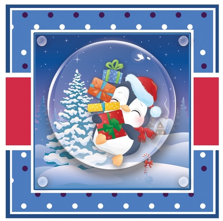 Christmas Penguins 4 by Davina Rundle