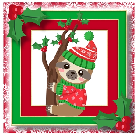 Chill Out Christmas Sloth 1 by Davina Rundle