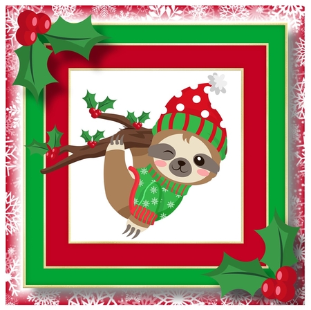 Chill Out Christmas Sloth 2 by Davina Rundle