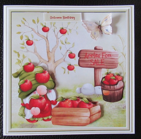 Apple gnome 7x7 by Davina Rundle