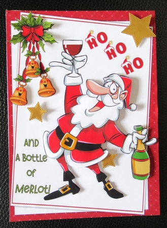 HO HO HO Santa 8x8 & A5 mini kit by Davina Rundle