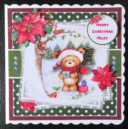 Christmas Teddy Bear 2 by Davina Rundle