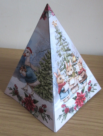 Cute Christmas Animals 04 Pyramid Shaped Mini Page Kit by Davina Rundle