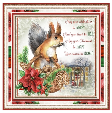 Christmas Squirrel Mini Page Kit by Davina Rundle