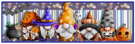 Halloween With My Gnomies Large DL Card 1 by Davina Rundle