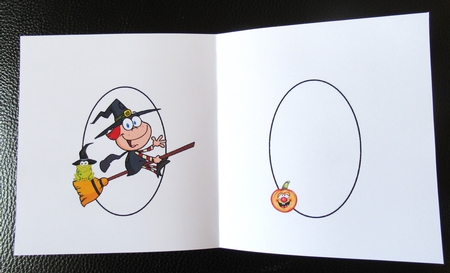 7x7 beware cute little witch insert by Davina Rundle