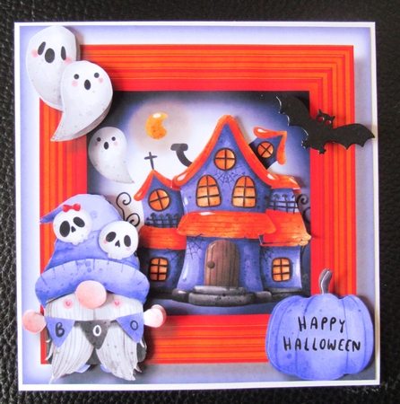 Halloween Gnome & Haunted House 3 by Davina Rundle