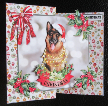 Christmas Dog Fold back 2 by Davina Rundle