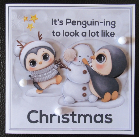 Christmas penguin mini kit by Davina Rundle