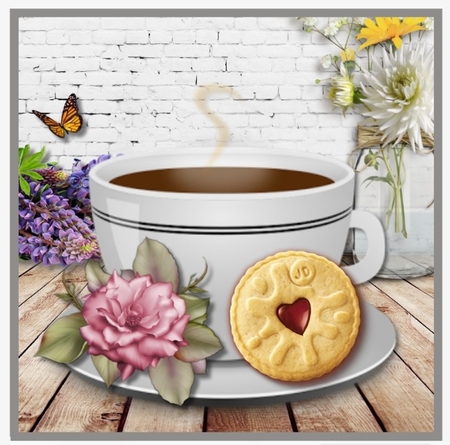 Coffee and Flowers by Davina Rundle