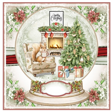 Cozy Christmas Snow Globe Mini Page Kit by Davina Rundle