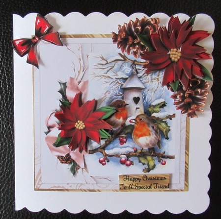 Christmas Robin Quick Card  by Davina Rundle