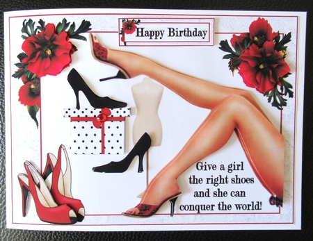Girls and their shoes 8x8 & A5 mini kit by Davina Rundle
