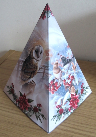 Winter Birds Pyramid Shaped Mini Page Kit by Davina Rundle