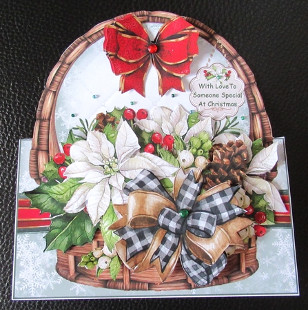 Christmas Basket Shaped Mini Page Kit by Davina Rundle