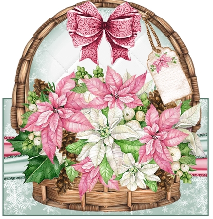 Christmas Basket 03 Shaped Mini Page Kit by Davina Rundle