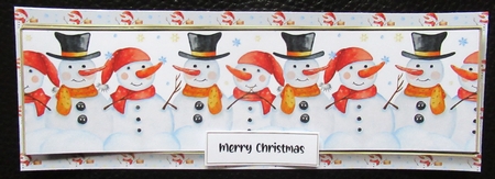 Landscape Lge DL - Snowmen by Davina Rundle