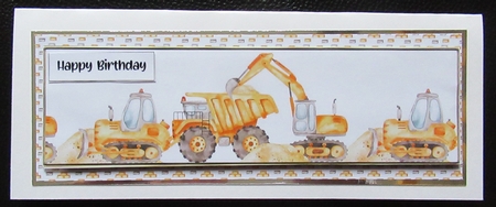 Landscape Lge DL - Yellow Diggers by Davina Rundle