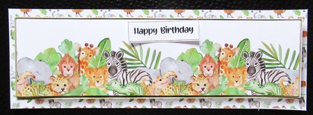 Landscape Lge DL - Cute African Animals by Davina Rundle