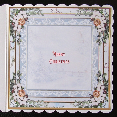 Christmas Winter Scene 7x7ins Insert 2 by Davina Rundle