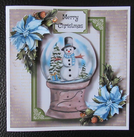 Watercolour Snowglobe - Snowman by Davina Rundle