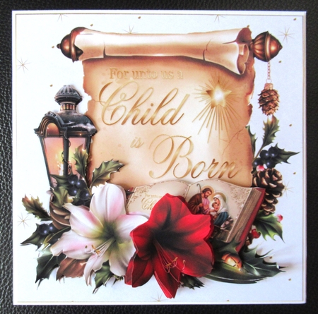 8x8 Unto us a child is born mini kit by Davina Rundle