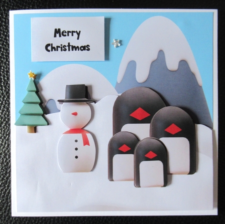6x6 Christmas - Penguin Family by Davina Rundle