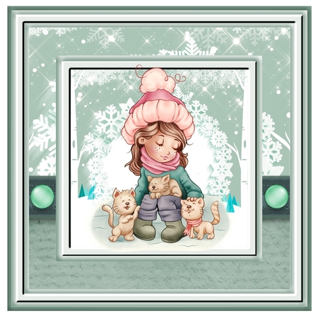 Kittens In The Snow (Multi-Use) Mini Kit by Davina Rundle