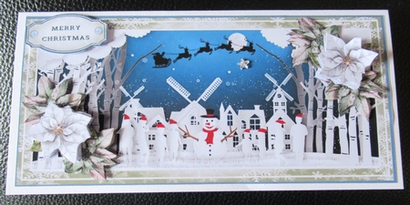 DL Papercut Scene 03 Card Front With Decoupage & Gift Tag by Davina Rundle