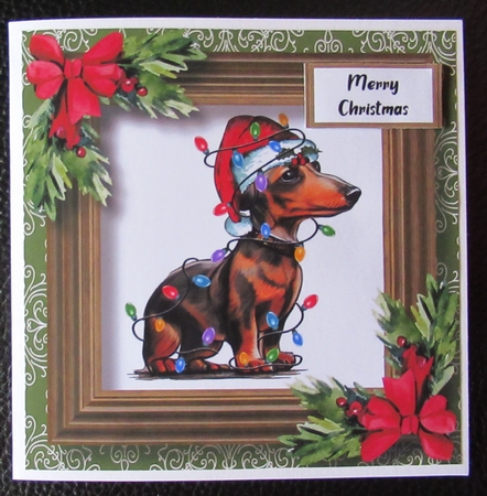 Santas Little Helper - Dachshund by Davina Rundle