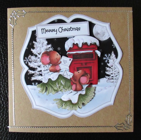 Mice, bears, snowman and post box toppers by Davina Rundle