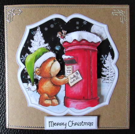 Mice, bears, snowman and post box toppers by Davina Rundle