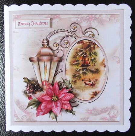 Christmas lantern 7x7 by Davina Rundle