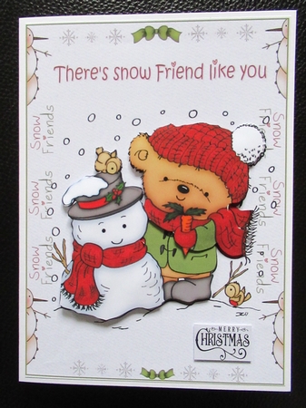 Theres snow friend like you 8x8 & A5 mini kit by Davina Rundle