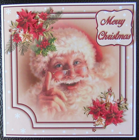 Merry Santa Bumper Kit #1    AN  NO FLOWERS  & A 6X6 TOPPER  INSERT** by Davina Rundle