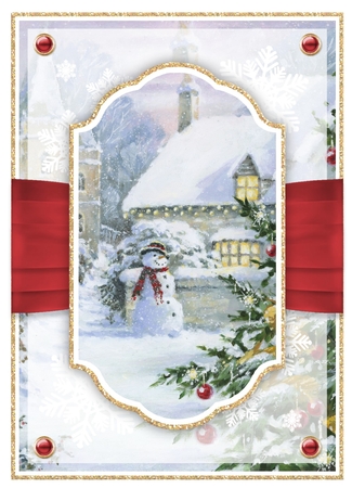 Snowman 7x5 No.5 by Davina Rundle