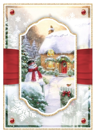 Snowman 7x5 No.6 by Davina Rundle