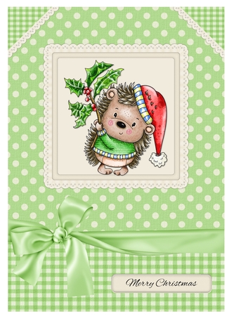 Cute Hedgehog Holiday Topper by Davina Rundle
